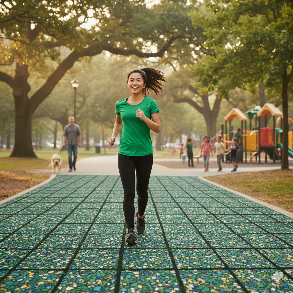 보도블럭 설치 현장 샘플